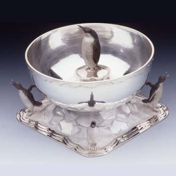 Sterling Silver Emperor Penguin Ice Bucket